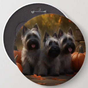Bóton Redondo 15.24cm Skye Terrier Puppy Autumn Delight Pumpkin