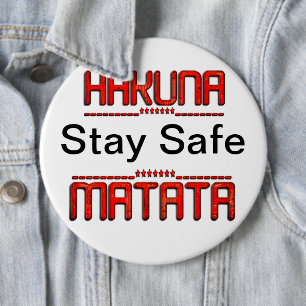 Bóton Redondo 15.24cm Sobreviveremos à COVID-19 - Uma Mensagem de Força