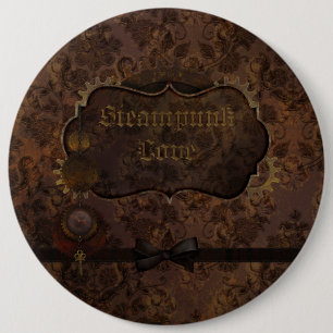 Bóton Redondo 15.24cm Steampunk Love 2