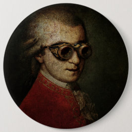 Bóton Redondo 15.24cm Steampunk Mozart
