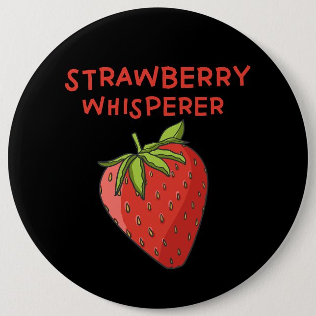 Bóton Redondo 15.24cm Strawberry Whisperer (Frente)