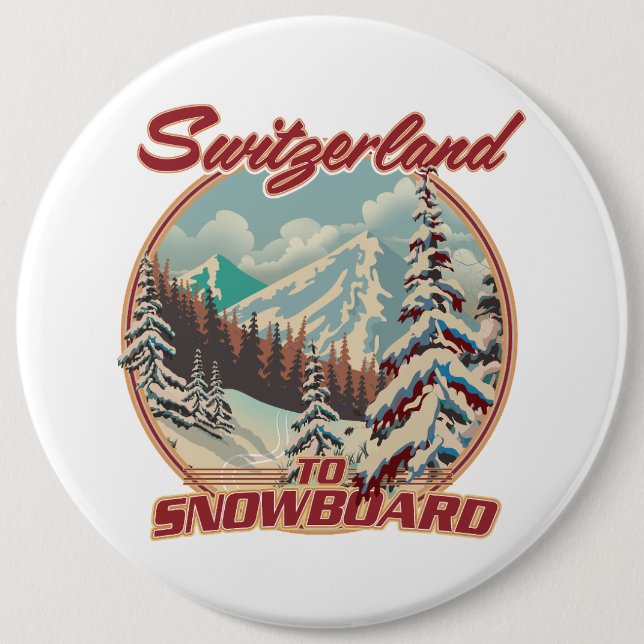 Bóton Redondo 15.24cm Suíça para Snowboard (Frente)