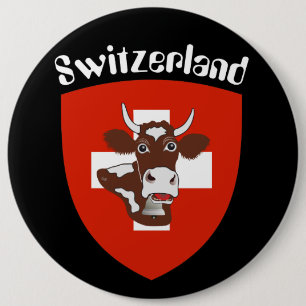 Bóton Redondo 15.24cm Suíça Suisse Svizzera Svizra Switzerland