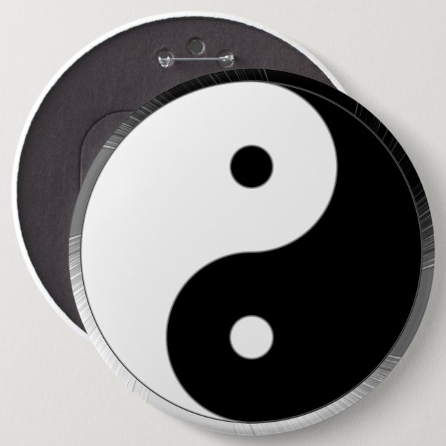 Bóton Redondo 15.24cm Taijitu (Frente & Verso)