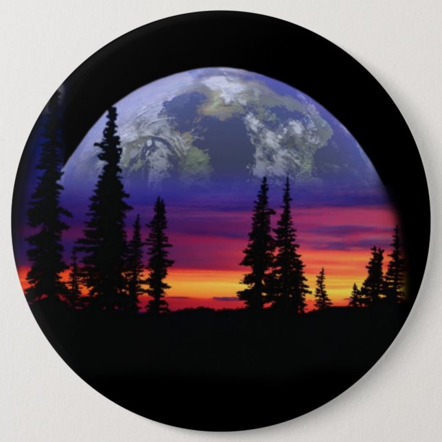 Bóton Redondo 15.24cm Teclas COLOSSAL Sunset, 6 polegadas (Frente)
