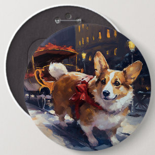 Bóton Redondo 15.24cm Temporada Festiva de Natal do Corgi