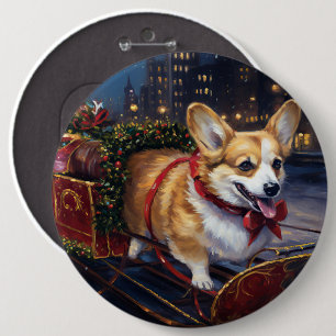Bóton Redondo 15.24cm Temporada Festiva de Natal do Corgi