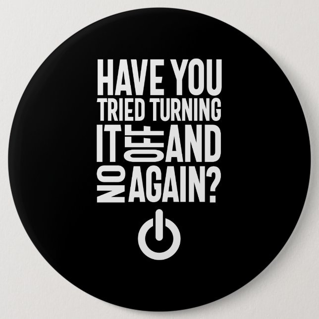 Bóton Redondo 15.24cm Tentou Ligá-Lo e Desligá-Lo? (Frente)