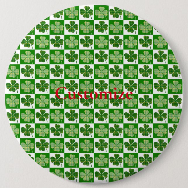 Bóton Redondo 15.24cm Thunder_Cove do Padrão Shamrock (Frente)