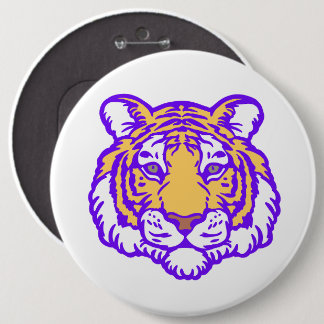 Bóton Redondo 15.24cm Trendy Louisiana Tigers Football Pin - Gameday