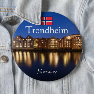 Bóton Redondo 15.24cm Trondheim Norway Souvenir