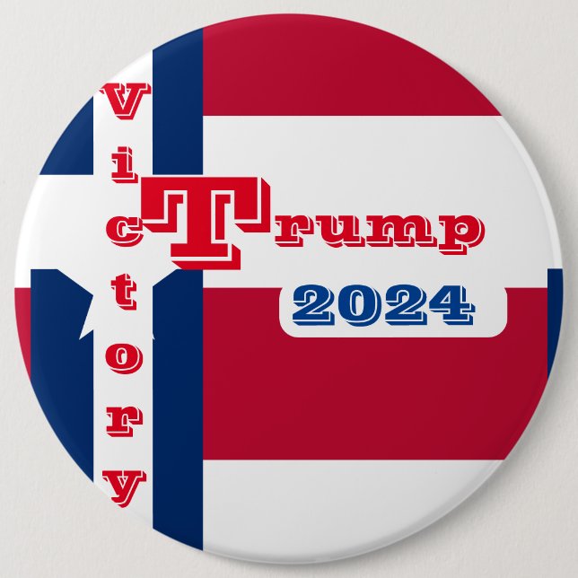 BÓTON REDONDO 15.24CM TRUMP 2024 (Frente)