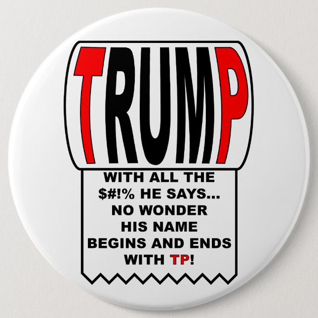 Bóton Redondo 15.24cm Trump TP! (Frente)