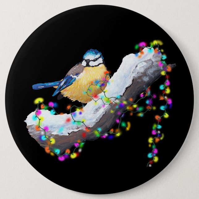 Bóton Redondo 15.24cm Twinkle Twinkle Little Tit (Frente)