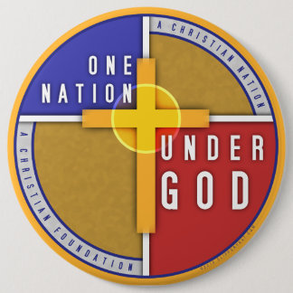 Bóton Redondo 15.24cm Uma nação sob o deus