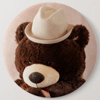 Bóton Redondo 15.24cm Urso e Chapéu Gigantes