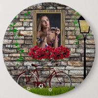 Vintage Fairytale Bicycle Rosa Girly Photo Frame