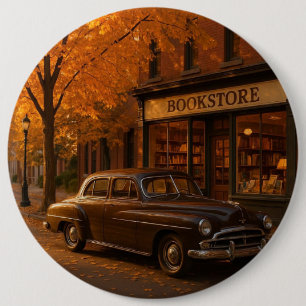 Bóton Redondo 15.24cm Vintage Fall/Autumn livraria & car