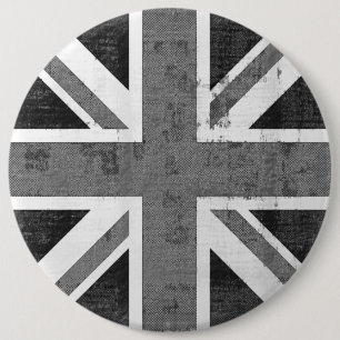 Bóton Redondo 15.24cm Vintage Flag Reino Unido Square Button
