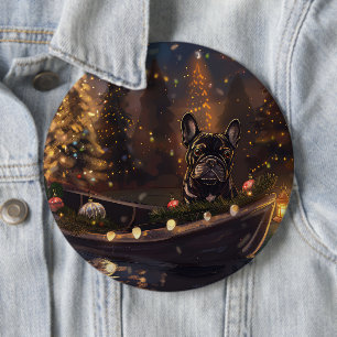 Bóton Redondo 15.24cm Voz Festiva do Buldogue Francês