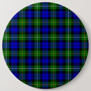Bóton Redondo 15.24cm Xadrez verde azul Campbell tartan