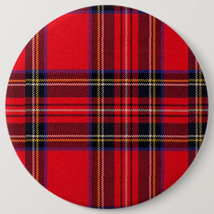 Bóton Redondo 15.24cm Xadrez vermelha de Stewart tartan