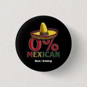 Bóton Redondo 2.54cm 0% Mexicano Cinco Engraçados De Mayo Hilariary