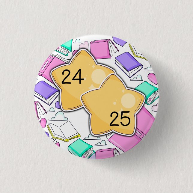 Bóton Redondo 2.54cm 2024-2025 Pino de Participação Escolar Domingo 2 (Frente)