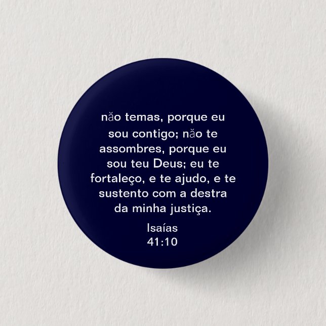 Bóton Redondo 2.54cm 41:10 de Isaiah do português (Frente)
