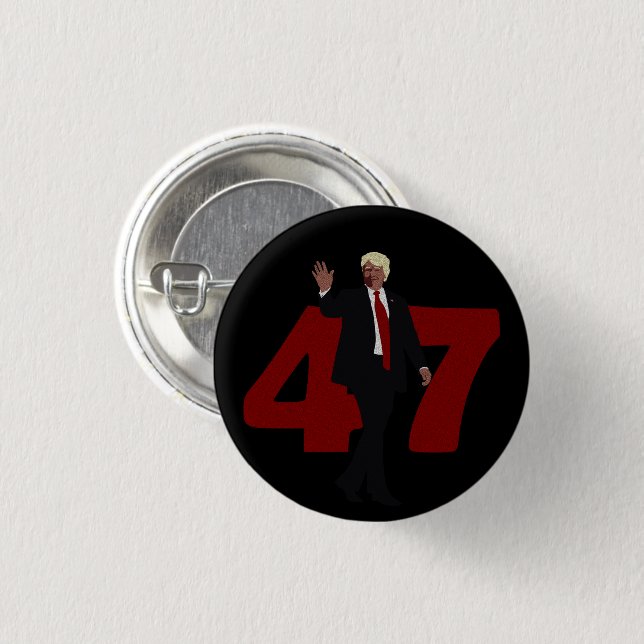 BÓTON REDONDO 2.54CM 47 TRUMP 2024 (Frente & Verso)