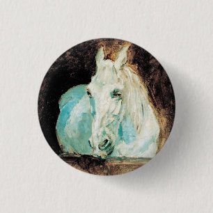 Bóton Redondo 2.54cm A Gazela do Cavalo Branco Henri de Toulouse-Lautre