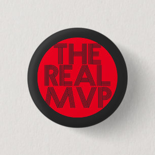 Bóton Redondo 2.54cm A máscara de tipografia do Real MVP