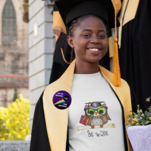 Bóton Redondo 2.54cm A meu destino Pin personalizado da graduação