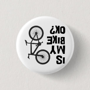 Bóton Redondo 2.54cm A Minha Bicicleta Está Engraçada?