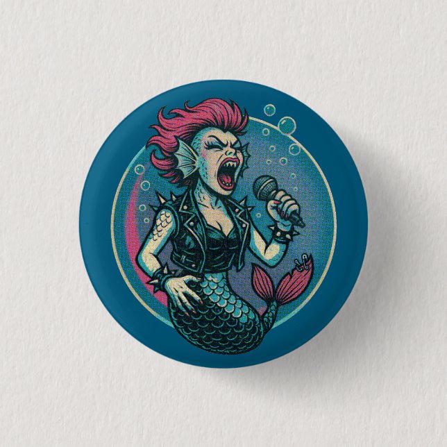 Bóton Redondo 2.54cm a Siren Blaring (Frente)