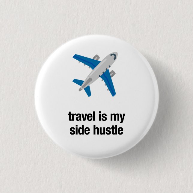 Bóton Redondo 2.54cm a viagem é o meu lado (Frente)