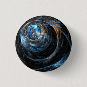 Bóton Redondo 2.54cm À volta do Botão de Arte Mundial Abstrato (redondo