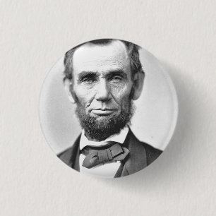 Bóton Redondo 2.54cm Abraham Lincoln