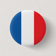 Abstrato France Flag, botão de cores francesas
