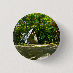 Bóton Redondo 2.54cm Acampamento em uma Cabina A-Frame
