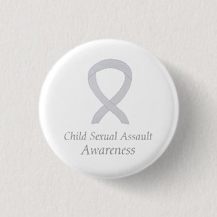 Bóton Redondo 2.54cm Advertência para o ataque sexual à criança Pin 