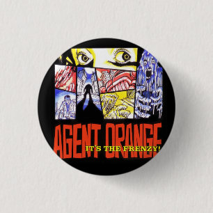 Bóton Redondo 2.54cm Agent Orange "é a agitação 1" botão do punk