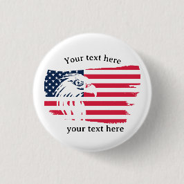 Bóton Redondo 2.54cm águia e bandeira