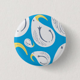 Bóton Redondo 2.54cm Albatroz - Tema Oceânico