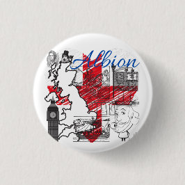 Bóton Redondo 2.54cm Albion - Pelo Amor da Inglaterra