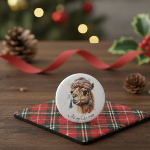 Bóton Redondo 2.54cm Alegria de Natal do Deserto, personalizada
