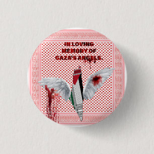 Bóton Redondo 2.54cm Alfinete Palestina Livre, Tema do Xale Palestino
