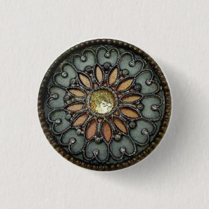 Bóton Redondo 2.54cm "Allure de Eterno: coleção de botões de Vintage"