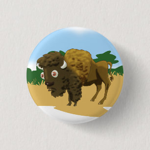 Bóton Redondo 2.54cm American Bison