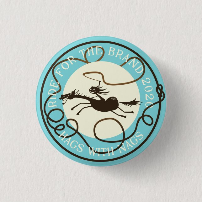 Bóton Redondo 2.54cm Ande pelo botão da Marca 2020 (Frente)